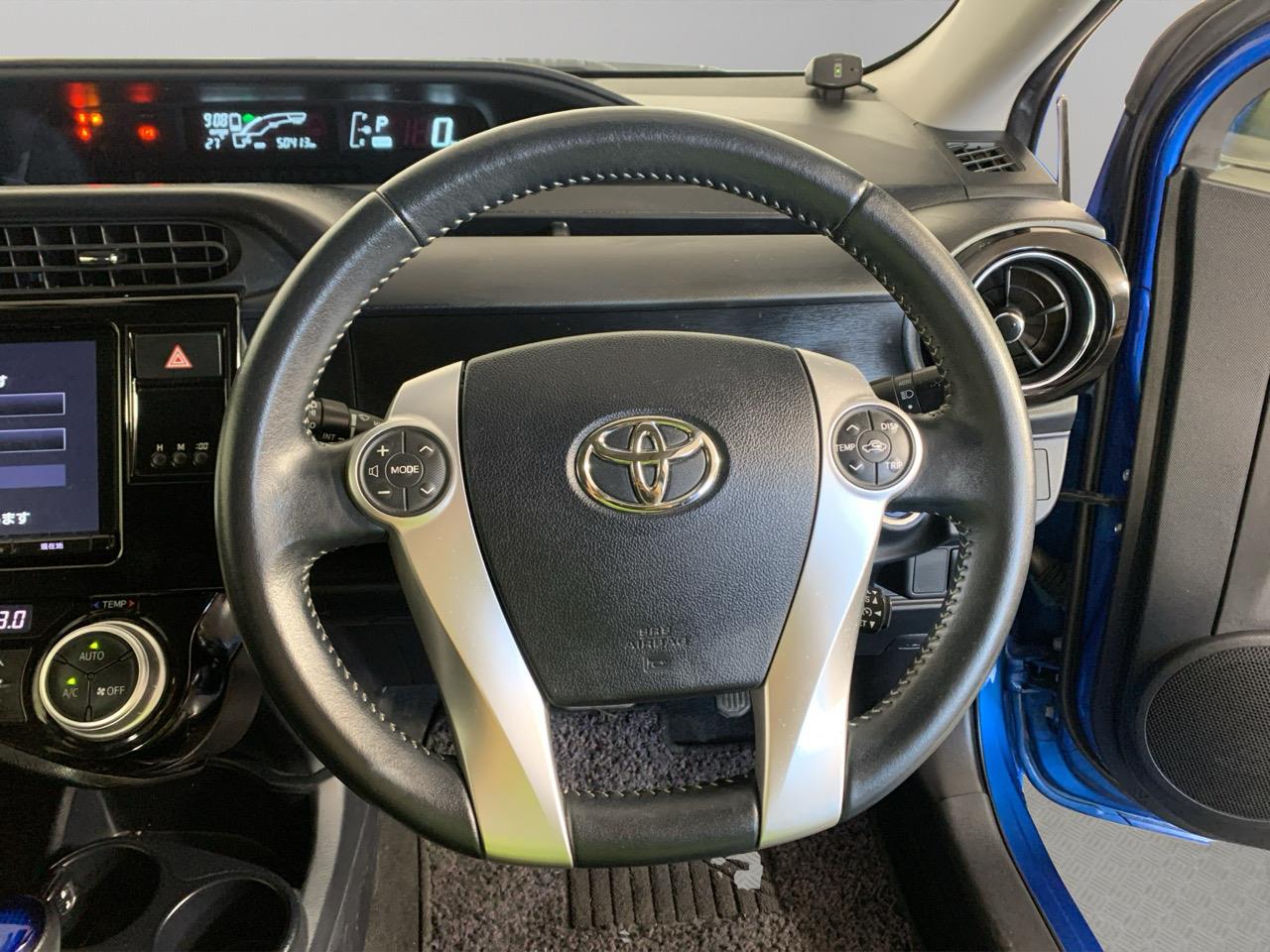 2017 Toyota Aqua Facelift Model G Black Soft Leather Selection Hatchback LOW KM + CRUISE CONTROL + REVERSING CAMERA