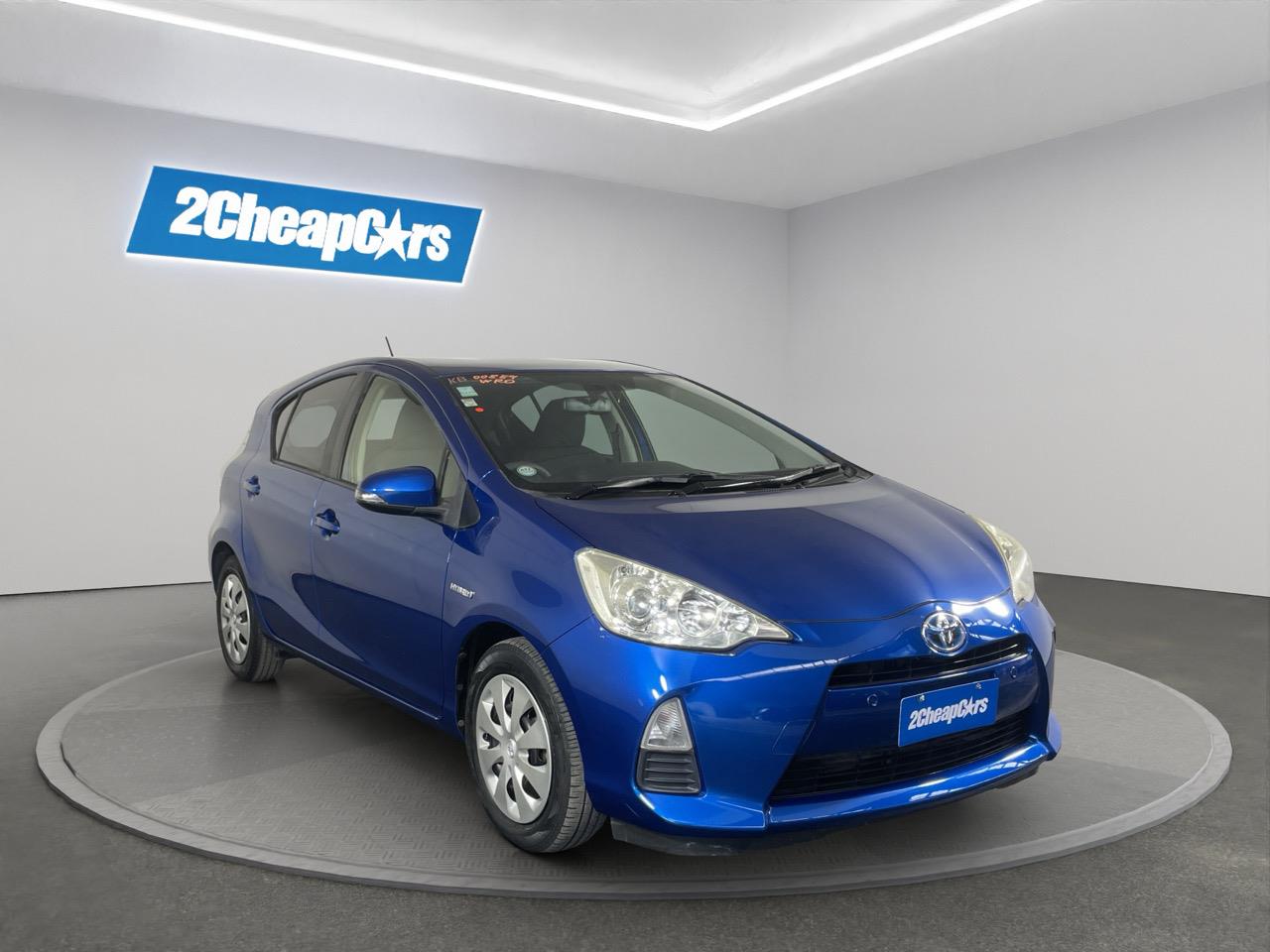 2013 Toyota Aqua S Hatchback LOW KMS + REVERSING CAMERA + PARKING SENSORS