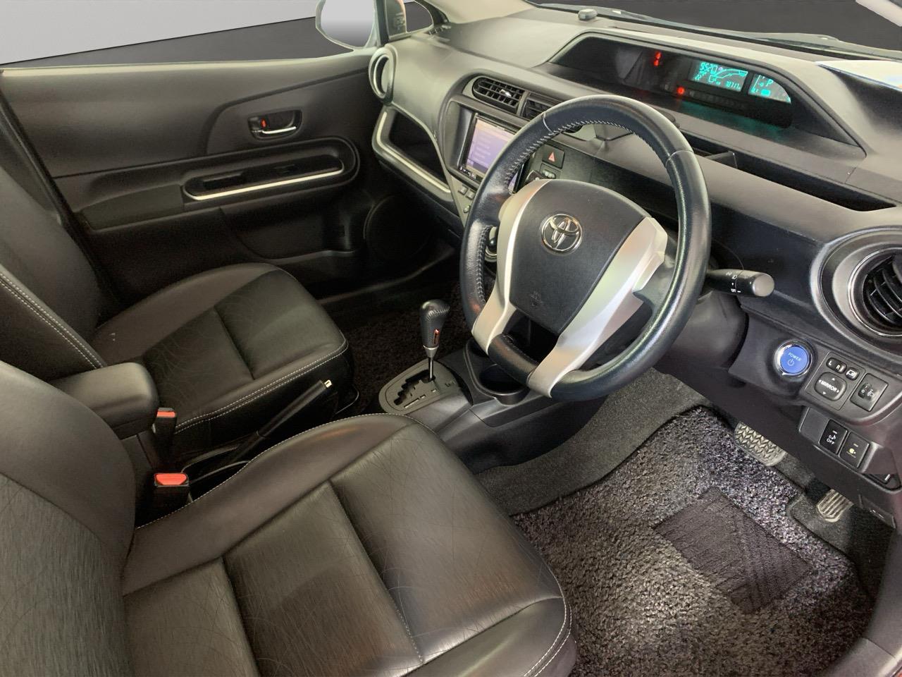 2013 Toyota Aqua G Black Soft Leather Selection Hatchback HEATED SEATS + AUTO LIGHTS + PUSH BUTTON START