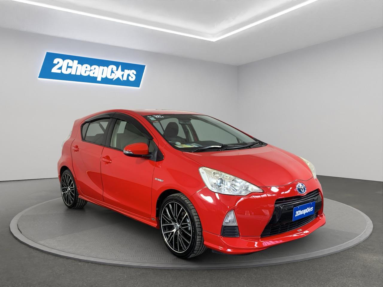 2013 Toyota Aqua G Black Soft Leather Selection Hatchback HEATED SEATS + AUTO LIGHTS + PUSH BUTTON START