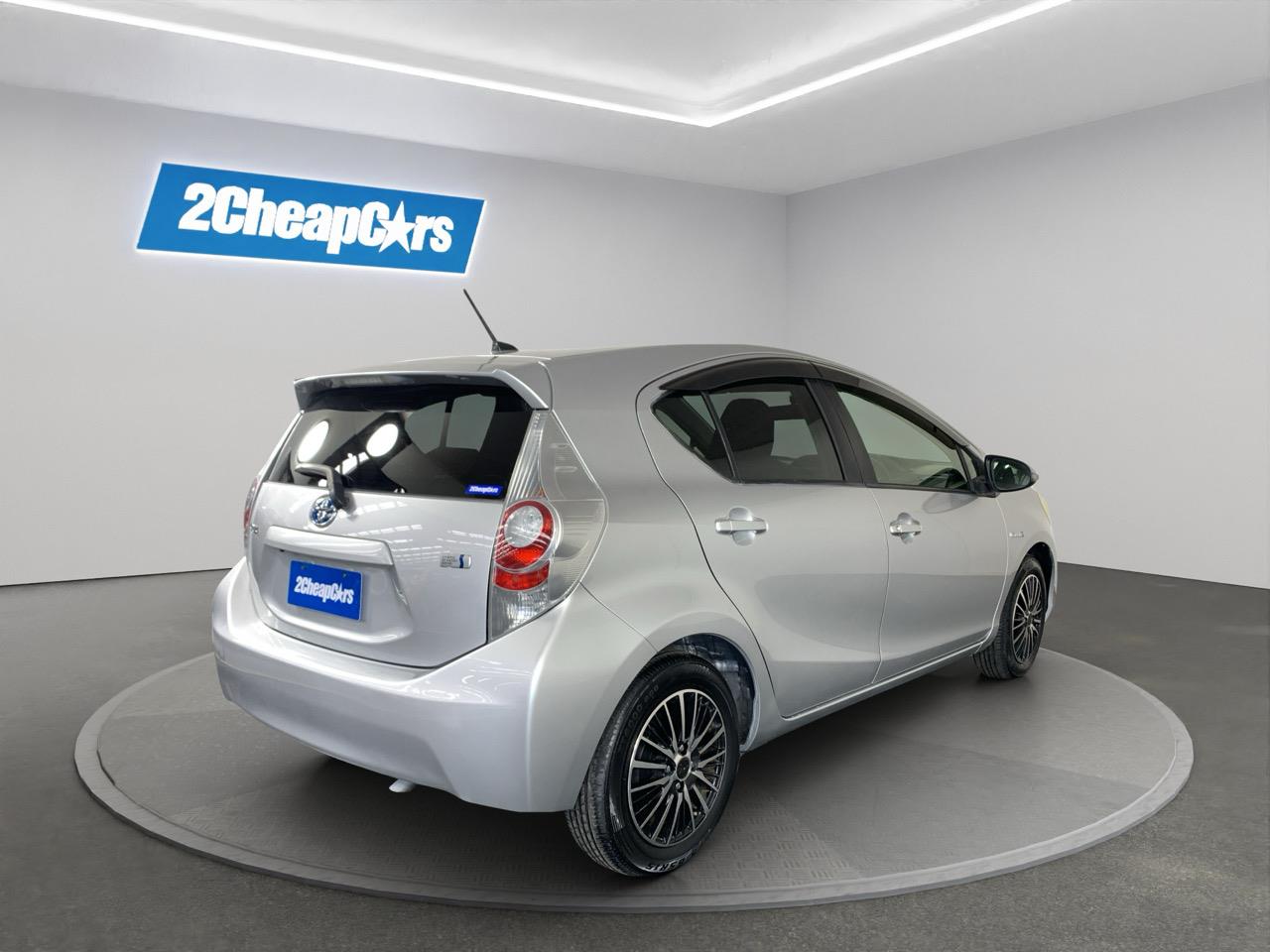 2012 Toyota Aqua S Hatchback LOW KMS + REVERSING CAMERA + AUTO LIGHTS 