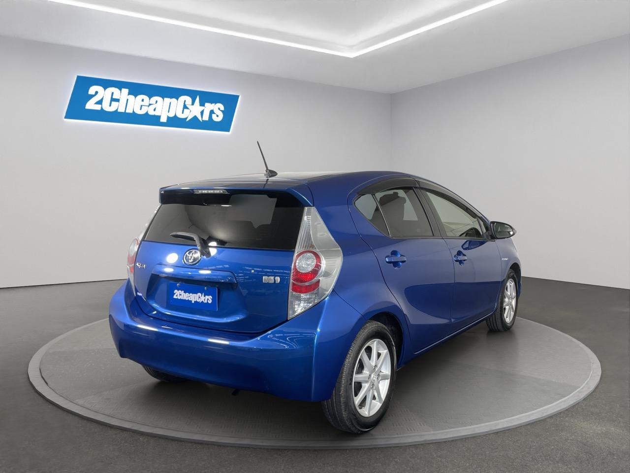 2013 Toyota Aqua S Hatchback LOW KMS + REVERSING CAMERA + AUTO LIGHTS