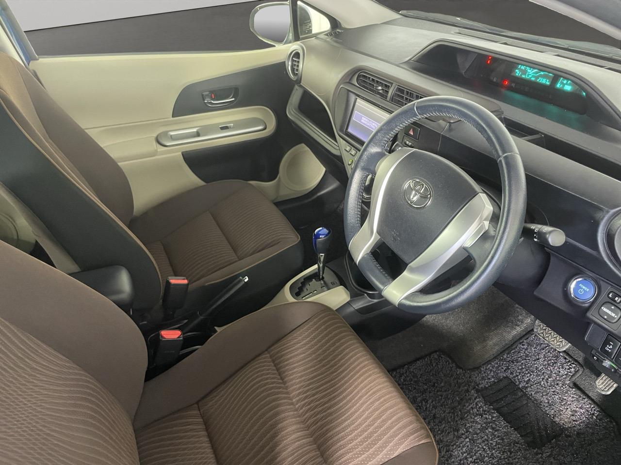 2012 Toyota Aqua S Hatchback LOW KMS + REVERSING CAMERA + HEATED SEATS