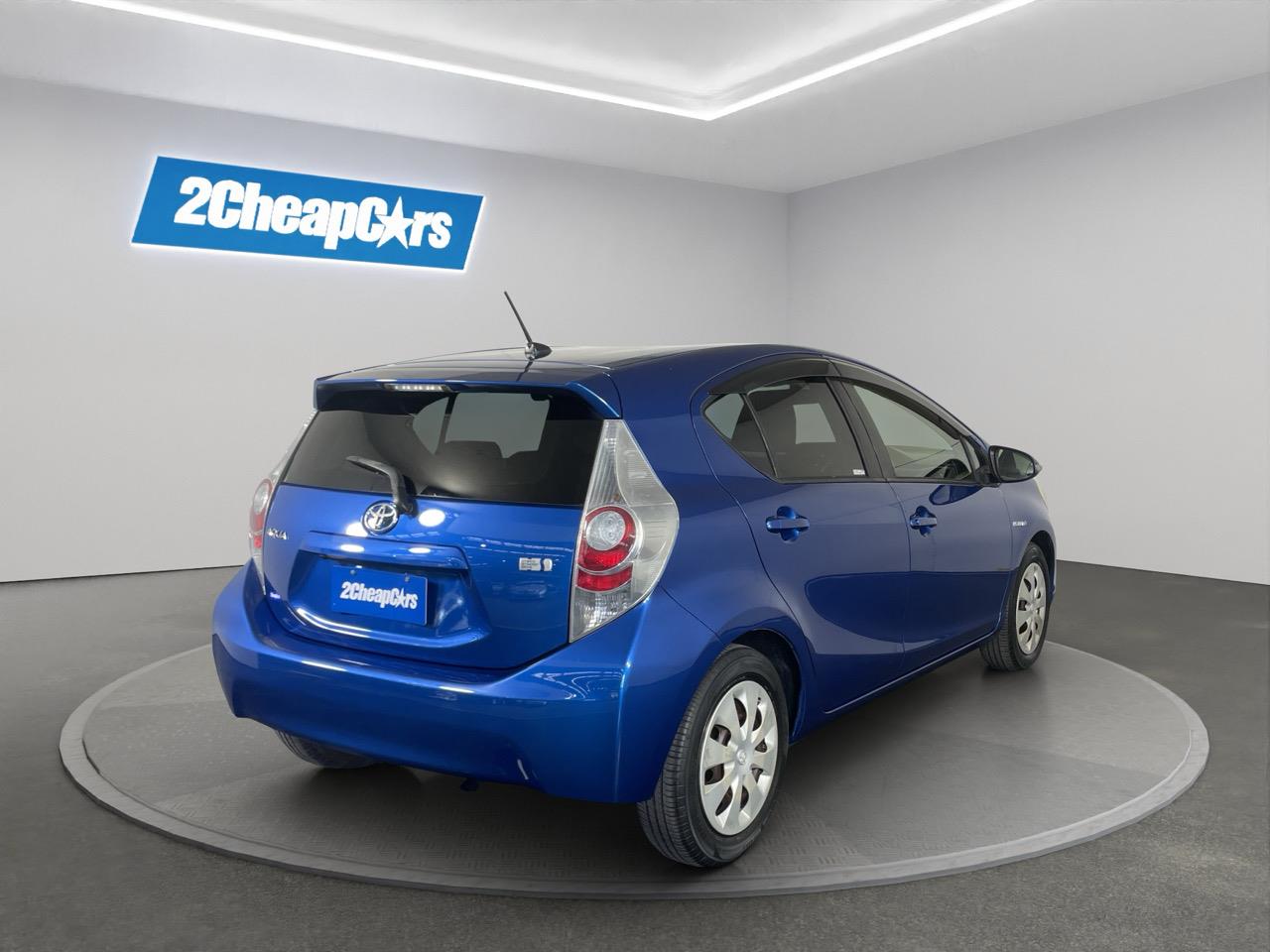 2012 Toyota Aqua S Hatchback LOW KMS + REVERSING CAMERA + HEATED SEATS