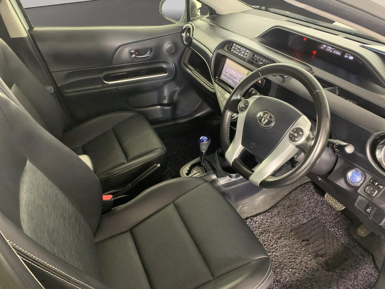 2015 Toyota Aqua Facelift Model G Black Soft Leather Selection Hatchback CRUISE CONTROL + REVERSING CAMERA + AUTO LIGHTS