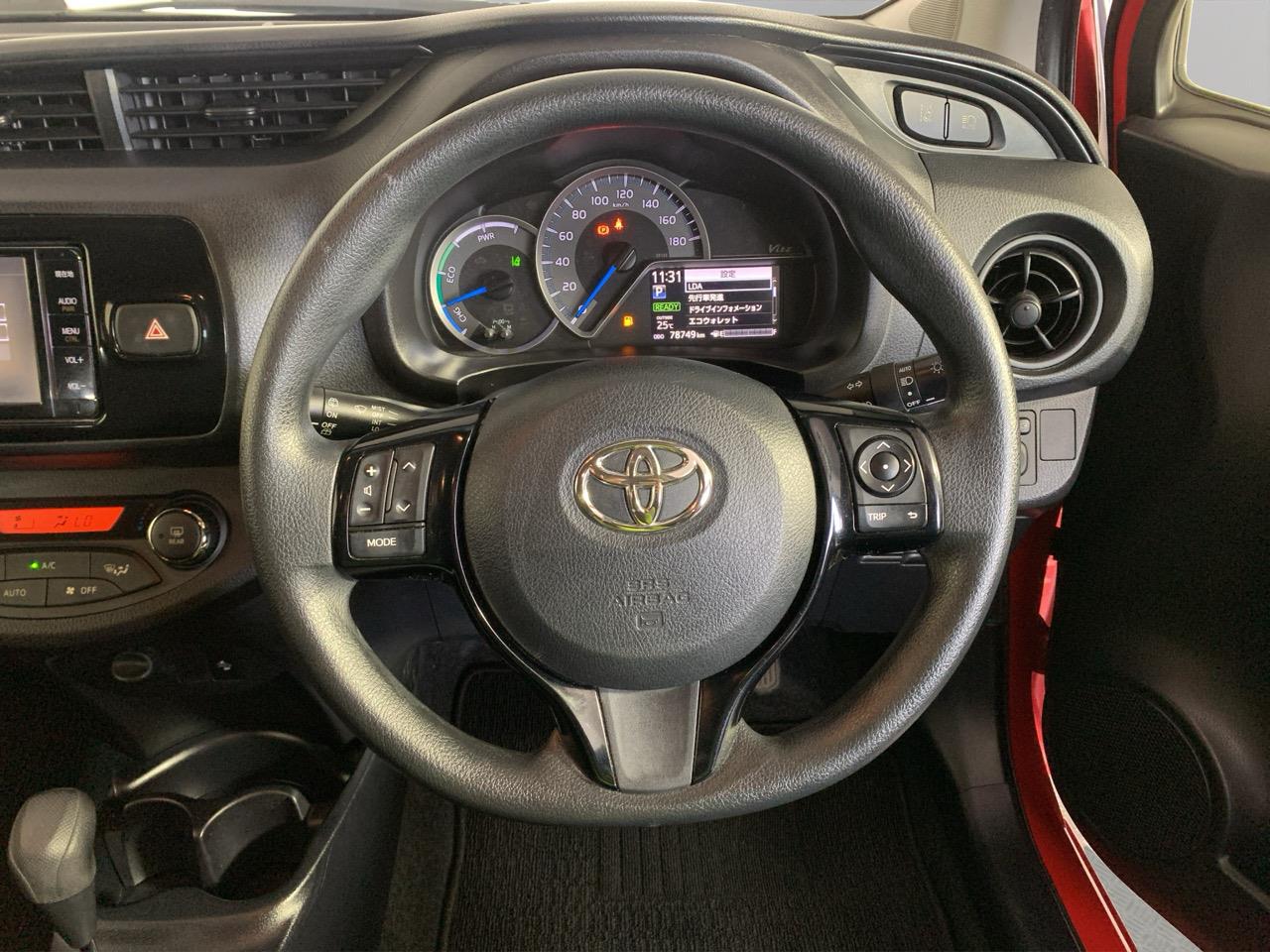 2017 Toyota Vitz Yaris Hybrid F Hatchback SMART KEY + REVERSING CAMERA + AUTO LIGHTS