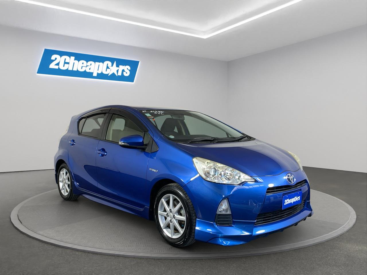 2012 Toyota Aqua S Hatchback HEATED SEATS + REVERSING CAMERA + AUTO LIGHTS