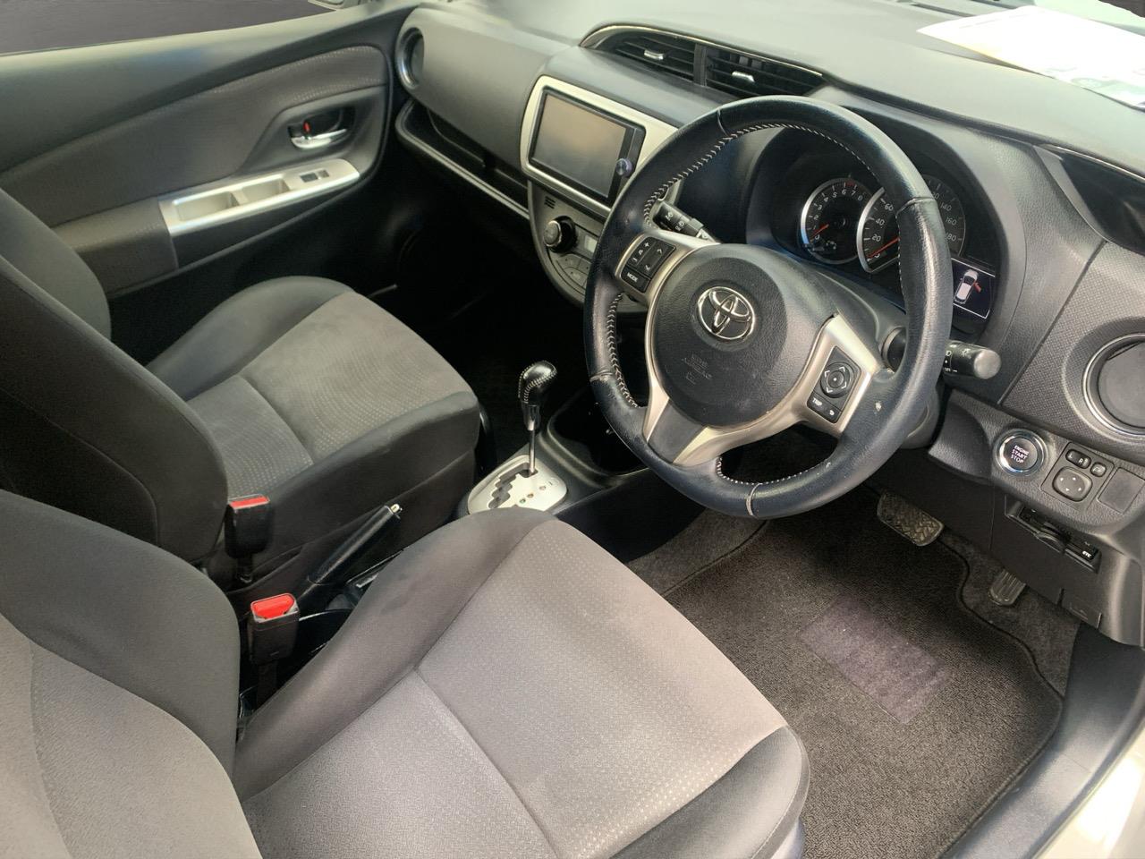 2014 Toyota Vitz 1.3U Hatchback LOW KMS + PUSH BUTTON START + AUTO LIGHTS