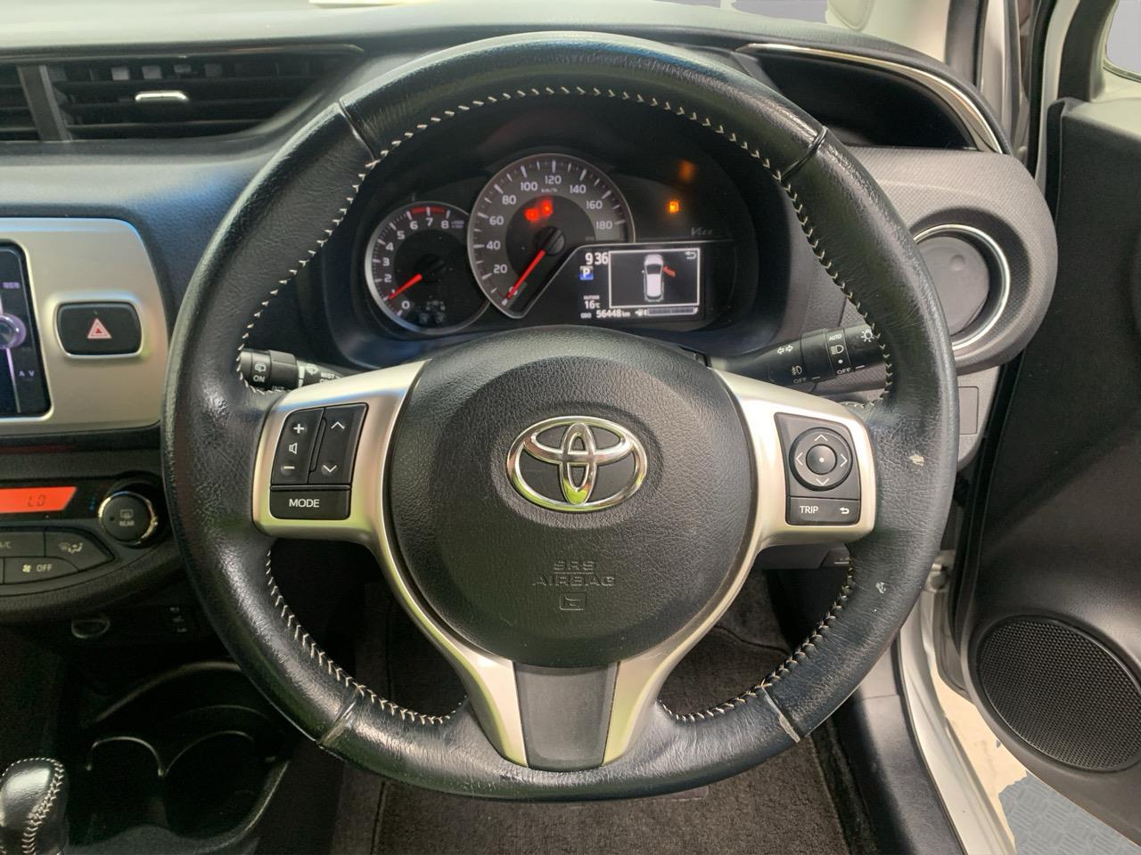 2014 Toyota Vitz 1.3U Hatchback LOW KMS + PUSH BUTTON START + AUTO LIGHTS