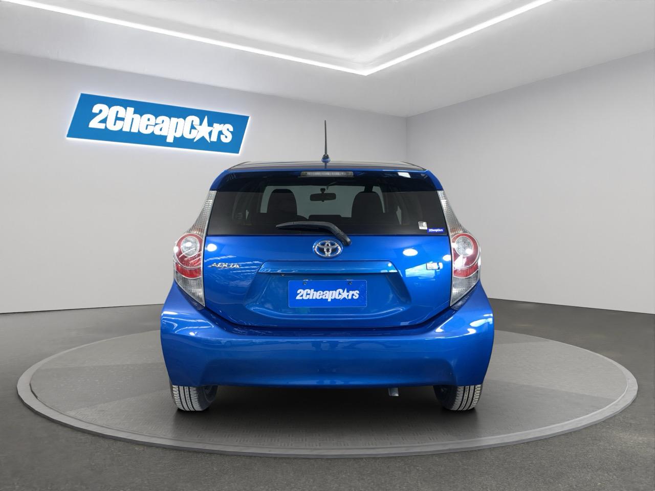 2012 Toyota Aqua S Hatchback LOW KMS + AUTO LIGHTS + REVERSING CAMERA
