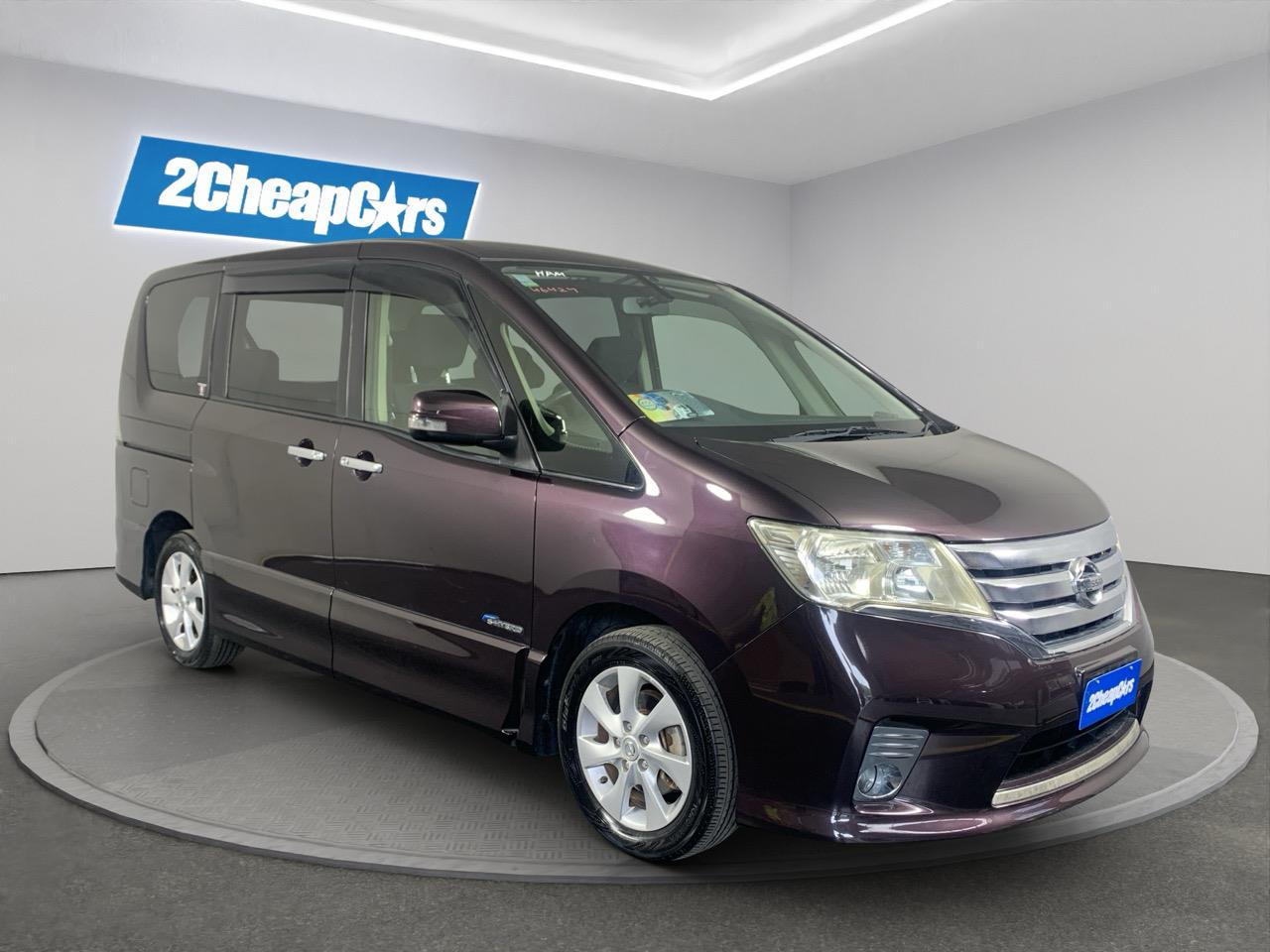 2013 Nissan Serena Hybrid Highway Star People Mover CRUISE CONTROL + POWER SLIDING DOORS 