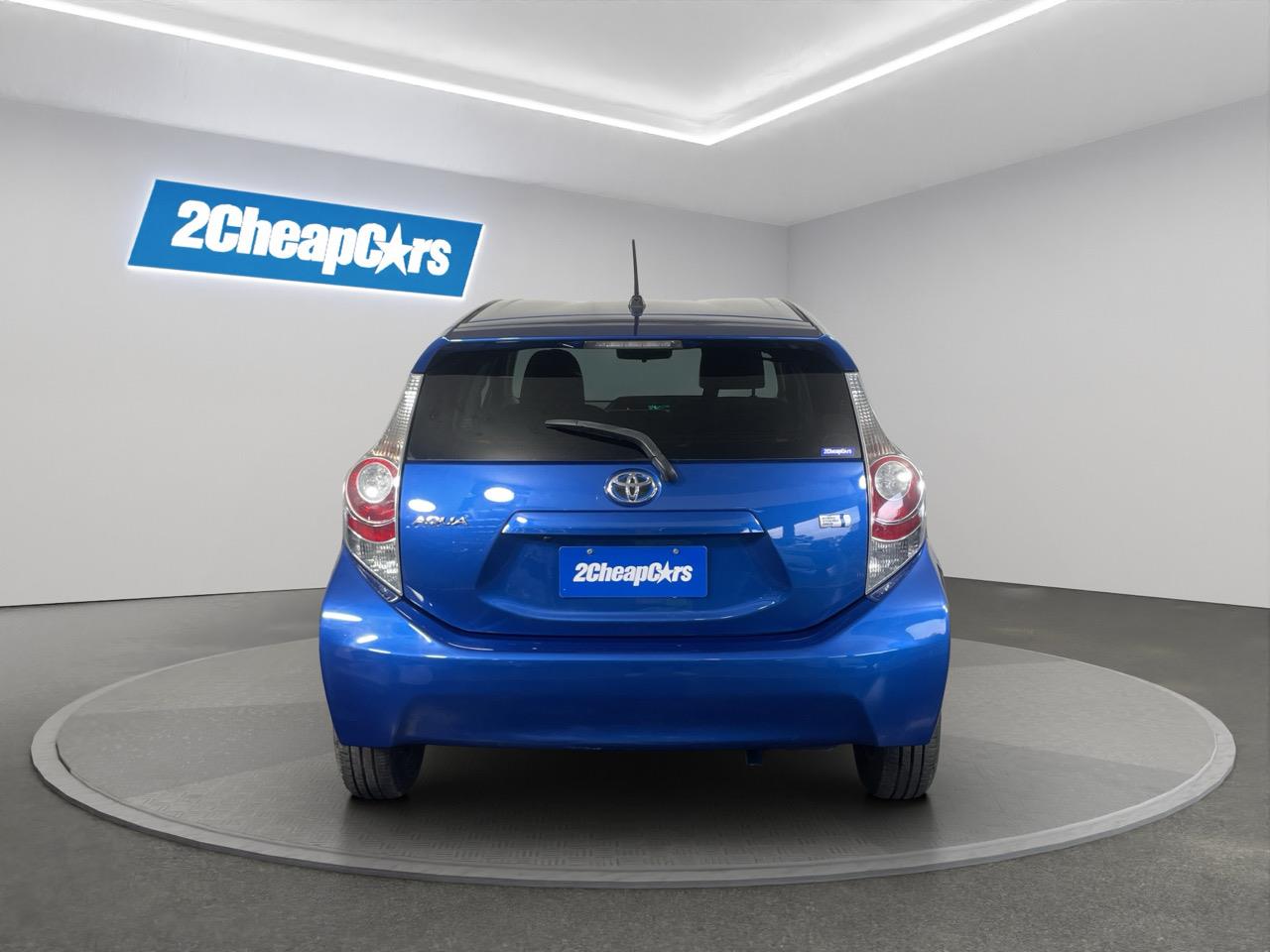 2013 Toyota Aqua S Hatchback LOW KMS + REVERSING CAMERA + AUTO LIGHTS