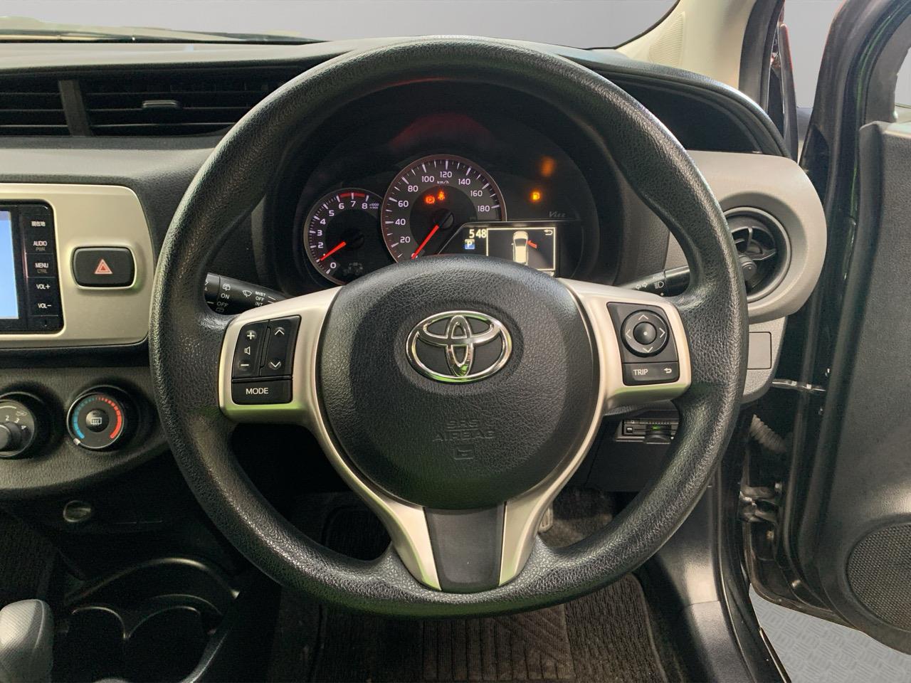 2015 Toyota Vitz Yaris S Hatchback PUSH BUTTON START + AUTO LIGHTS + REVERSING CAMERA