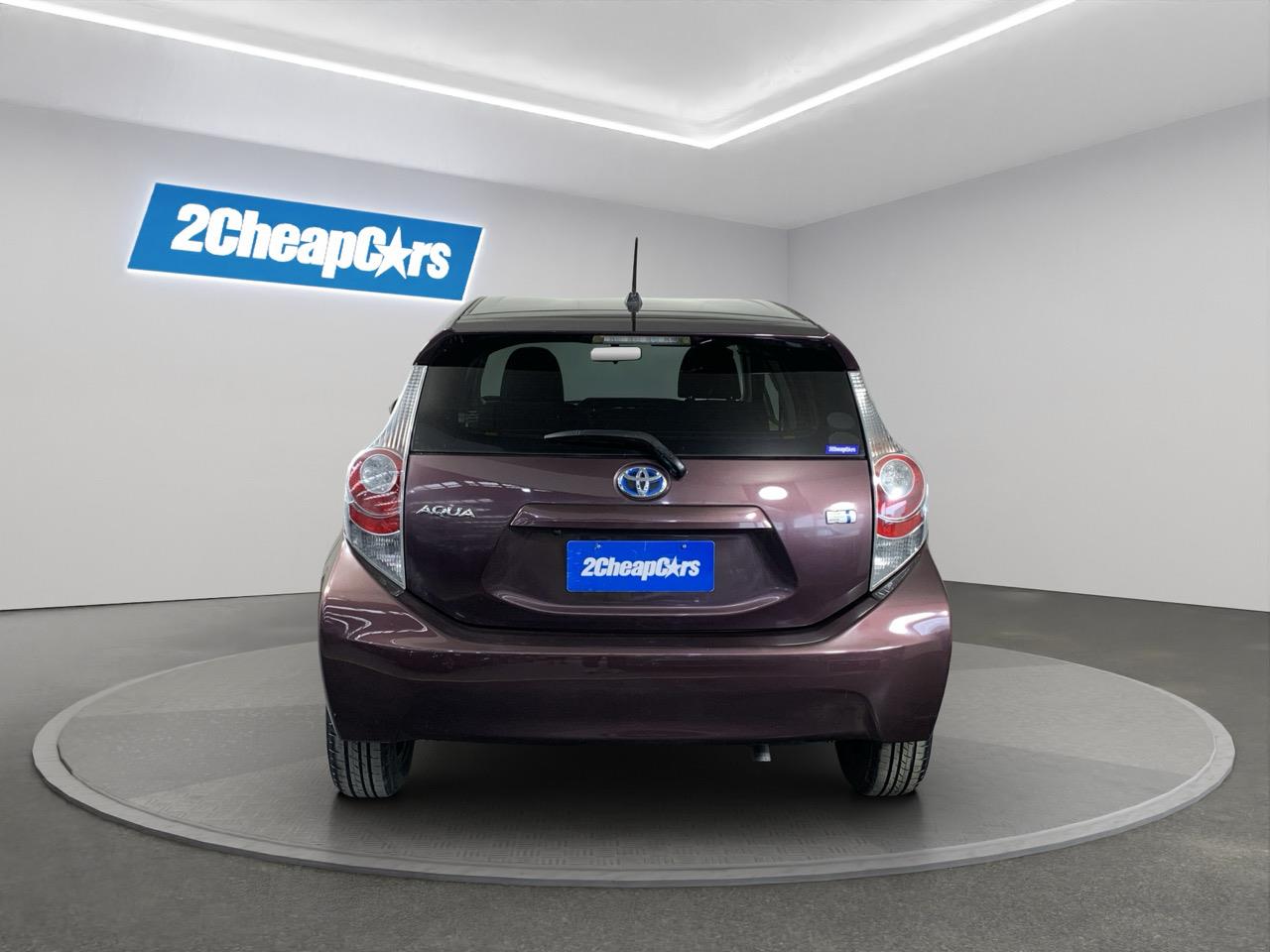 2014 Toyota Aqua G Hatchback LOW KMS + REVERSING CAMERA + AUTO LIGHTS