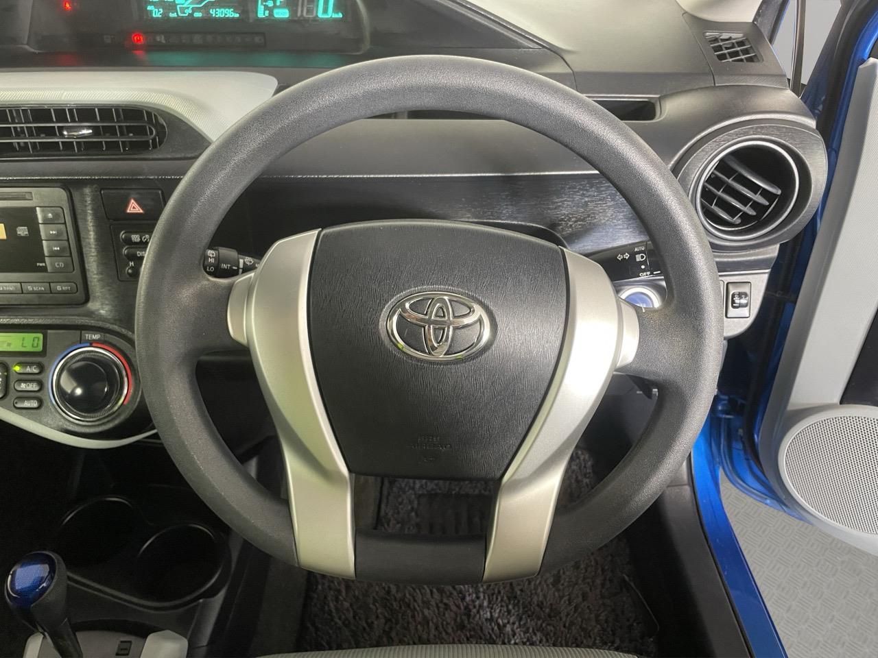 2012 Toyota Aqua S Hatchback LOW KM + AUTO LIGHTS + PUSH START
