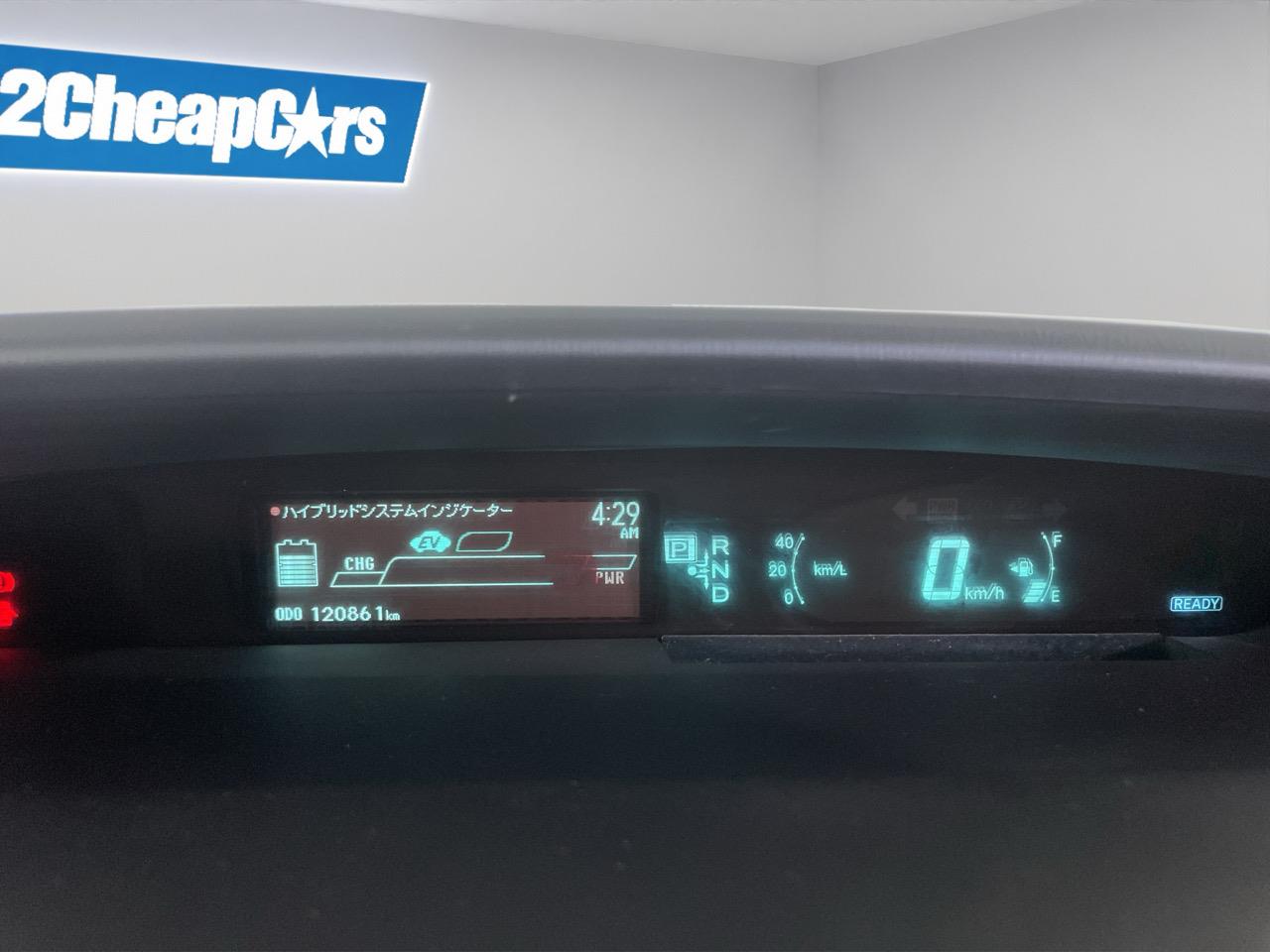 2012 Toyota Prius S Hatchback REVERSING CAMERA + AUTO LIGHTS + PUSH BUTOTN START