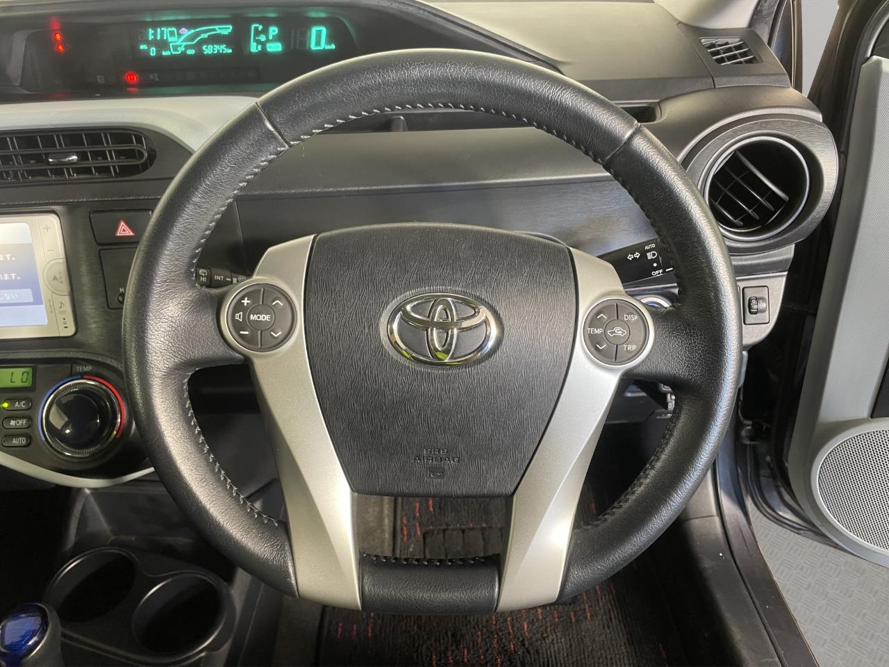 2012 Toyota Aqua S Hatchback LOW KM + REVERSING CAMERA + AUTO LIGHTS
