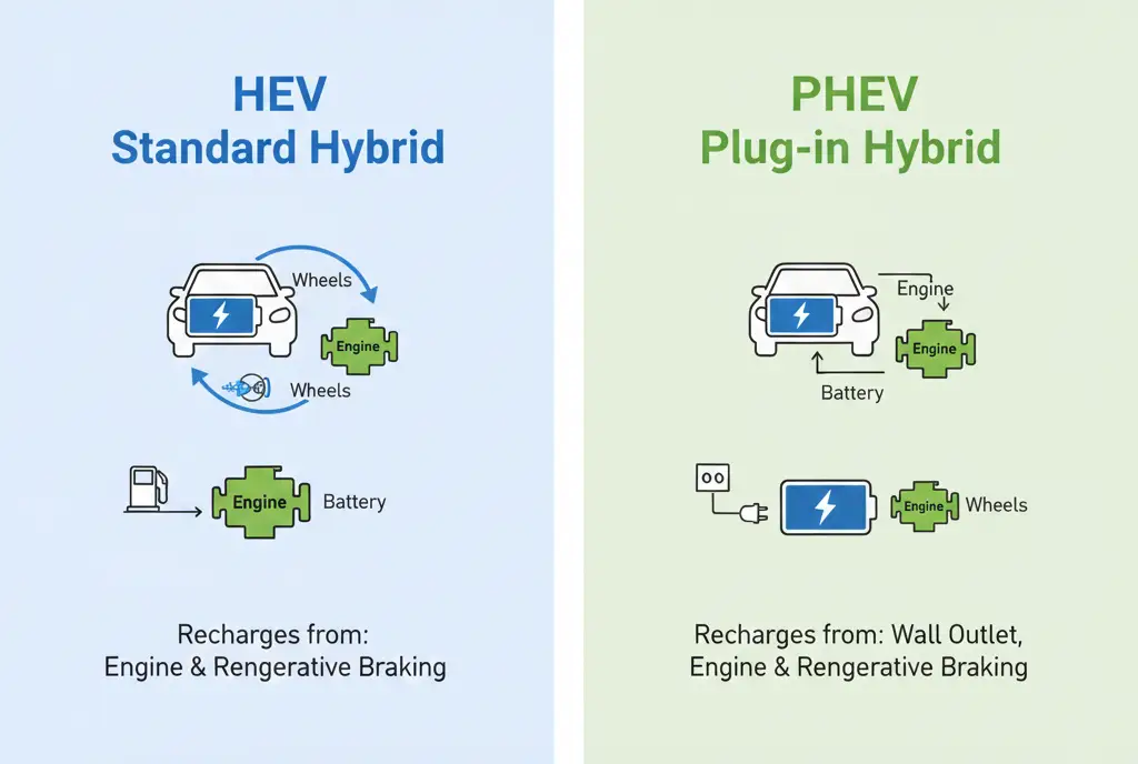 Toyota Hybrid Synergy Drive badge and NiMH battery system components showing reliable hybrid technology